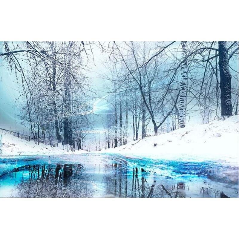 Vollbohrer Diamantmalerei Landschaft 5D DIY Vollrundbohrer Diamantstickerei Kreuzstichset Handarbeit handgefertigt