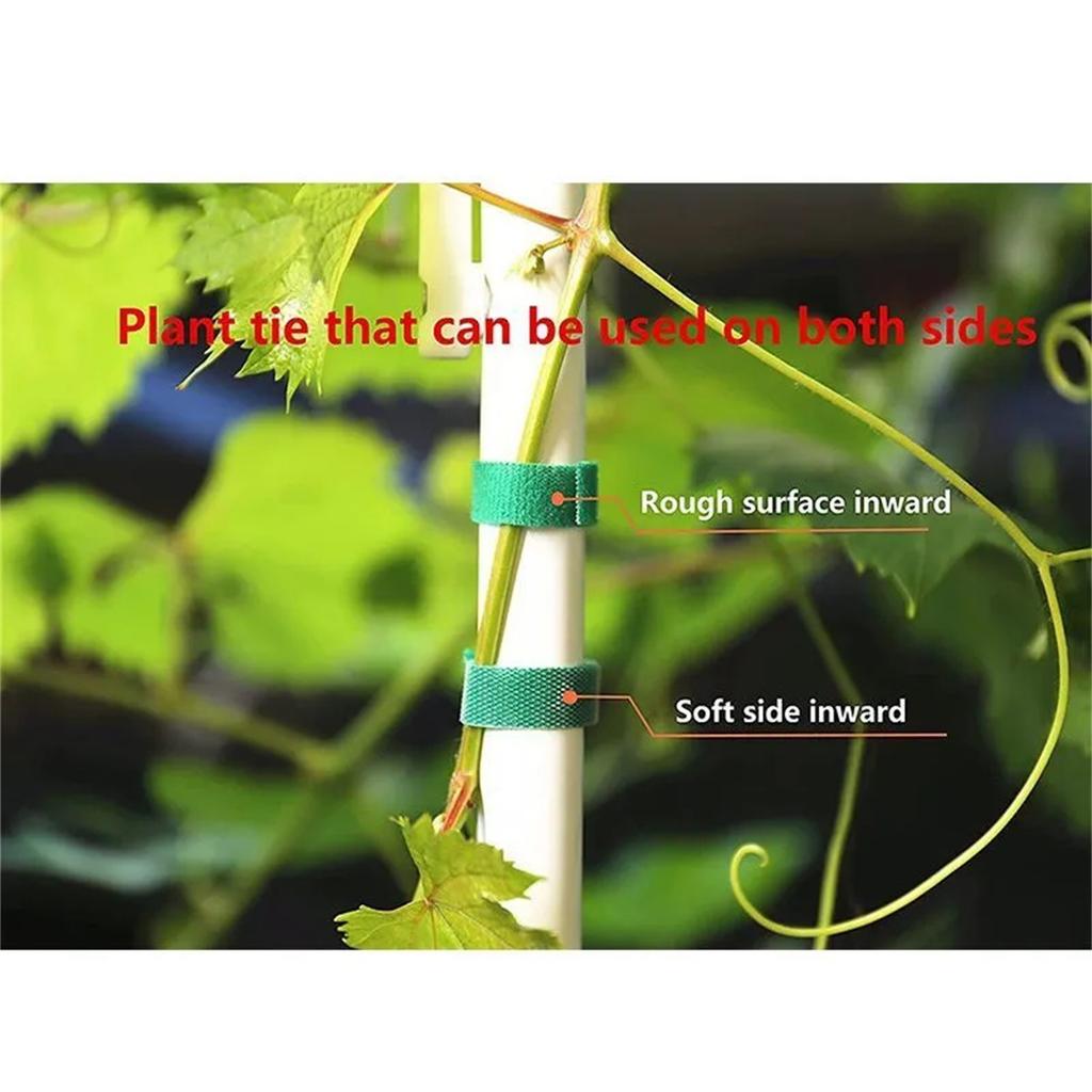 Green Plant Tie Wire Self-adhesive Plant Tie, Climbing Vine Flower Tie Fixed Rope Tie 14.5mm*5 Meters/roll 3pc