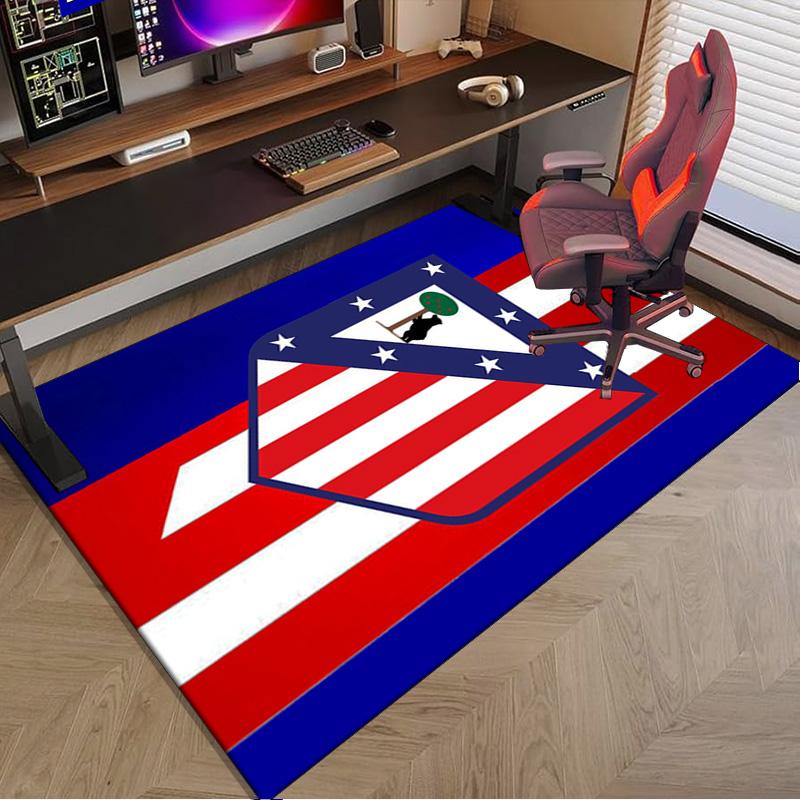 Atletico Football Club Printed Area Rug for Office, Chair Rug, Decorative Carpet Floor Mat, Large Size Fan gifts Christmas gifts