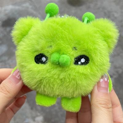 Kawaii Obcy Kot Pluszowy Breloczek Urocza Miękka Pluszowa Lalka Pluszowe Zwierzątko Zawieszka Dekoracja Domu Prezent dla Pary Breloczek do Plecaka dla Kobiet