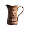 Coarse Pottery Retro FairnessCup Old Rock Mud Relief Pilgrimage Handheld Tea Pitcher Kung Fu Ceremony Pouring Vessel Brewing Set