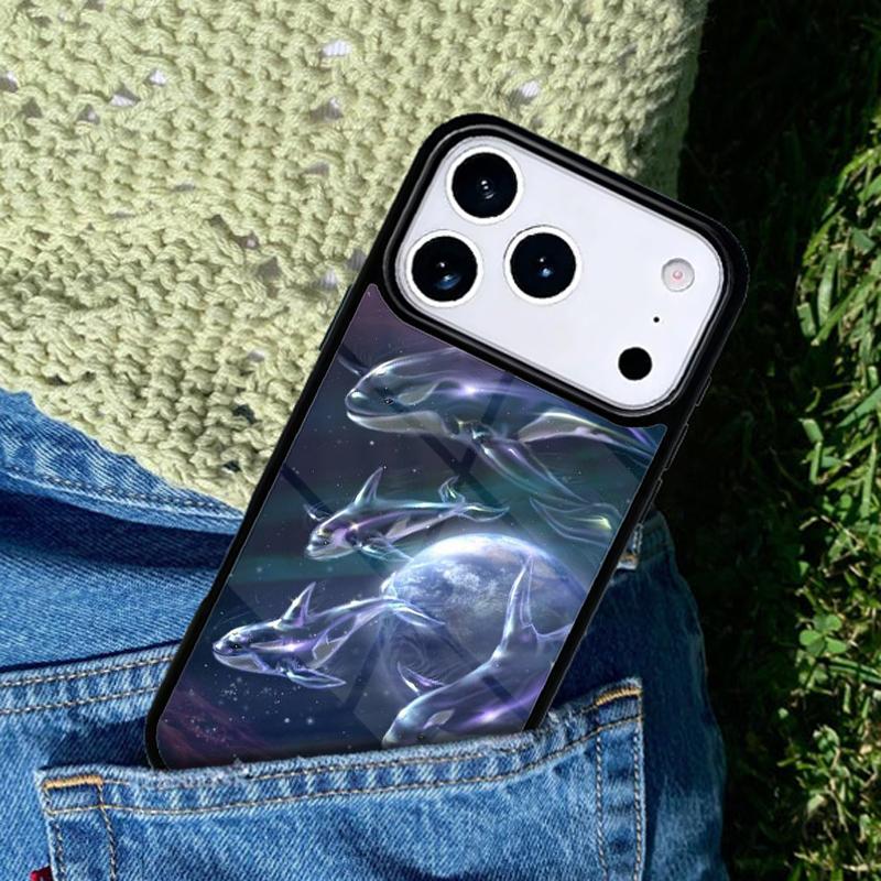 Killer Whale Orca Phone Case For iPhone 17 AIR 16 Pro Max 15 14 Pro 11 12 13 Shockproof Silicone Cover