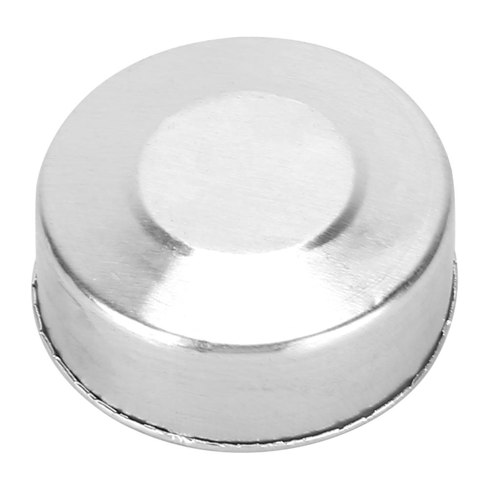 50 Pcs 1.37 X 1.37 X 0.55 in Candle Mold Container Sliver DIY Candle Making Bases for Crafts