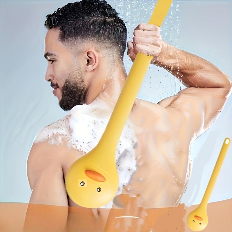1/2pcs long-handled bath brush - soft-bristled exfoliating massage brush for the back, suitable for all skin tones, bath tool