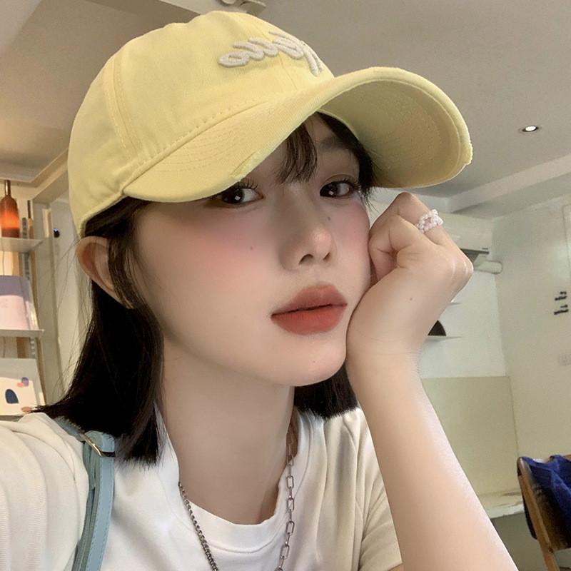 Baseball Cap Peaked Hat Alphabet Embroidery Pattern Uv Protection Adjustable