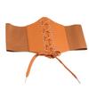 Summer Retro Tight Body Wide Waist Seal Women'S Elastic Elastic Belt With Court Belt