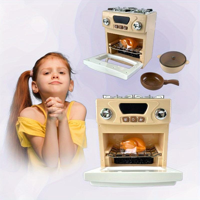 Set da cucina giocattolo per bambini Include Forno, Padella, Coperchio, Pentola per zuppe, Piastra, Fornello per pollo arrosto Giocattolo divertente per cucinare per bambini dai 3 anni in su, Cucina per bambini