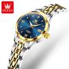 OLEVS 9956 Damen Goldene Uhren Wasserdicht Leuchtende Zeiger Automatische Mechanische Armbanduhren für Damen Montre Relojes Femme De Luxe