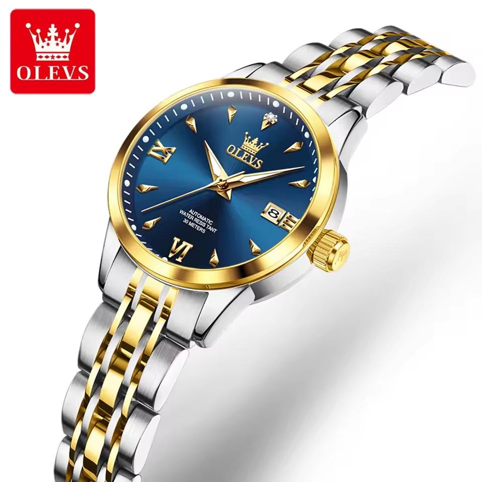OLEVS 9956 Ladies Women's Watches Waterproof Luminous Hands Luxury Automatic Mechanical Wristwatch for Lady Montre Relojes Femme