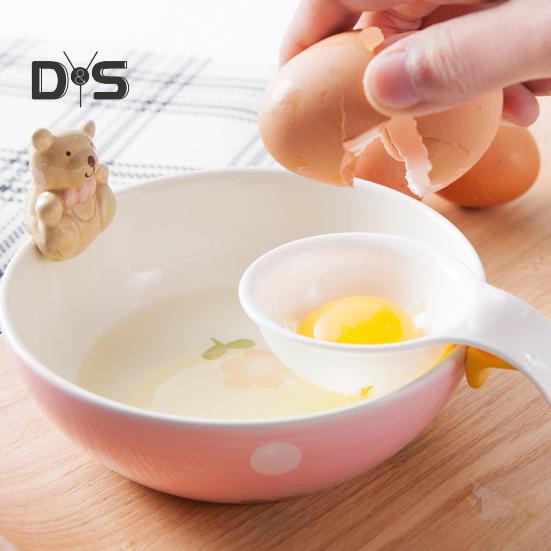 Separatore Tuorli d'Uovo Plastica Senza BPA Filtro Albume d'Uovo con Manico Ergonomico Facile da Pulire Gadget da Forno per Torte Muffin Meringhe Creme