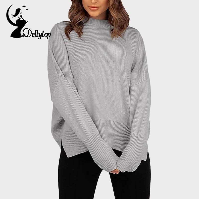 womens side split jumper