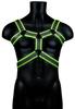 Glow Body Phosphorescent Harness Black - Ouch! Glow - Men's Harness