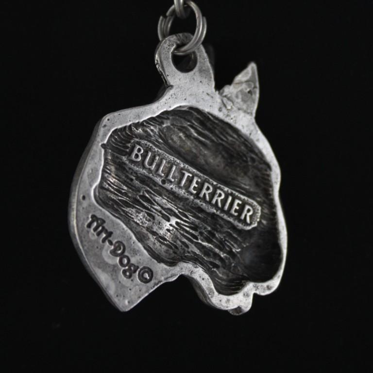 Bull Terrier, Bully II - Necklace with dog, silver-plated pendant for dog fan, unique jewelry by Art-Dog brand
