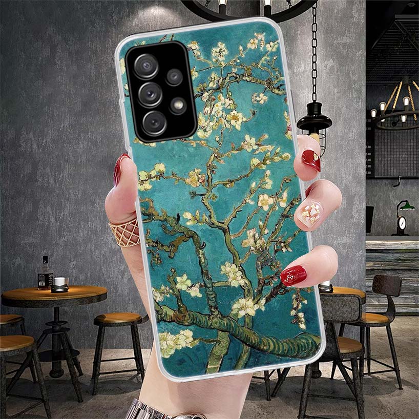 Van Gogh Oil Art Painting Soft Phone Case For Samsung Galaxy S22 S23 S24 S25 Edge S26 Ultra S20 FE S21 Plus + Fundas Coque Galax