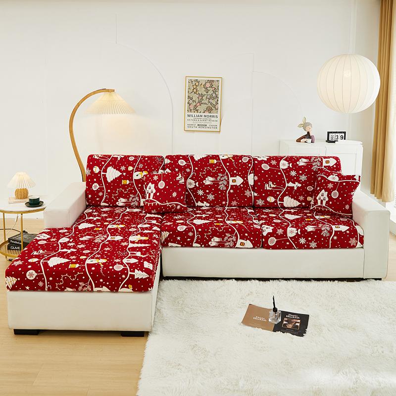 Stretch Sofa Seat Cushion Cover Furniture Protector Slipcover Sofa Covers for Living Room Soft Flexibility with Elastic Bottom
