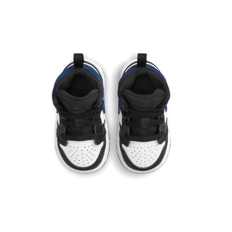 Jordan 1 Mid TD White Racer Blue Kids Shoes 640735-140
