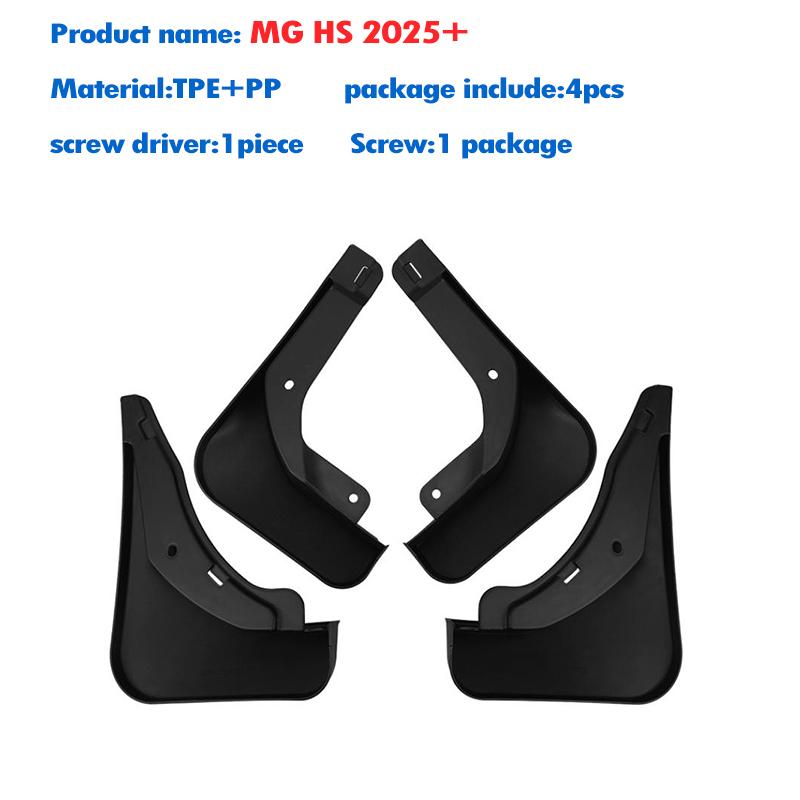 4X FÜR MG HS 2025 2026 Schmutzfänger Kotflügel Schmutzabweiser Spritzschutz Schmutzfänger Auto Zubehör