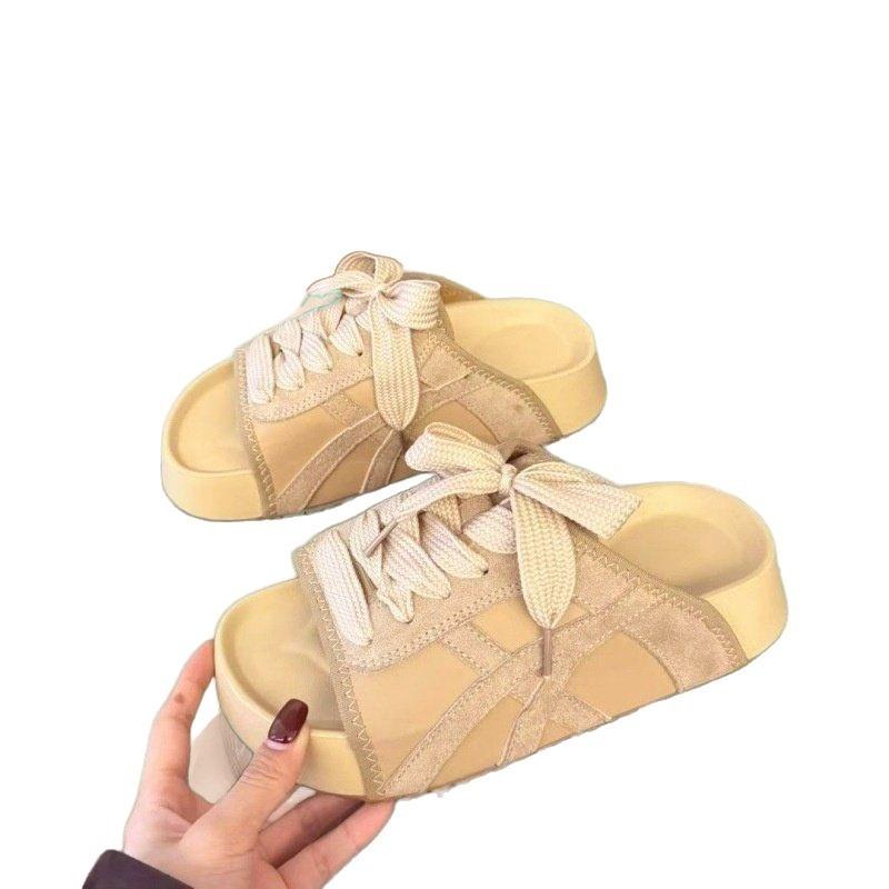 Casual beach cool slippers new outer wear skirt fashionable and versatile summer thick-soled heightening shoes women