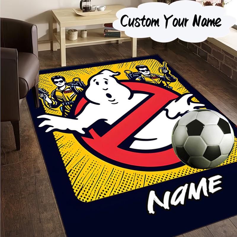 Custom Name Ghost-busters Logo Carpet, Chair Rug,Area Rug for Office Bedroom living rooms bedroom, Doormat decor Christmas fan gifts