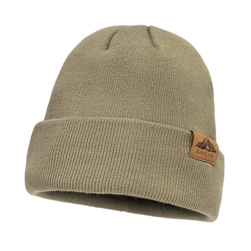 

Осенне-зимняя шерстяная шапка для мужчин и женщин, вязаная шапка, теплая однотонная шапка для альпинизма на открытом воздухе, лыжная шапка светло-зеленый