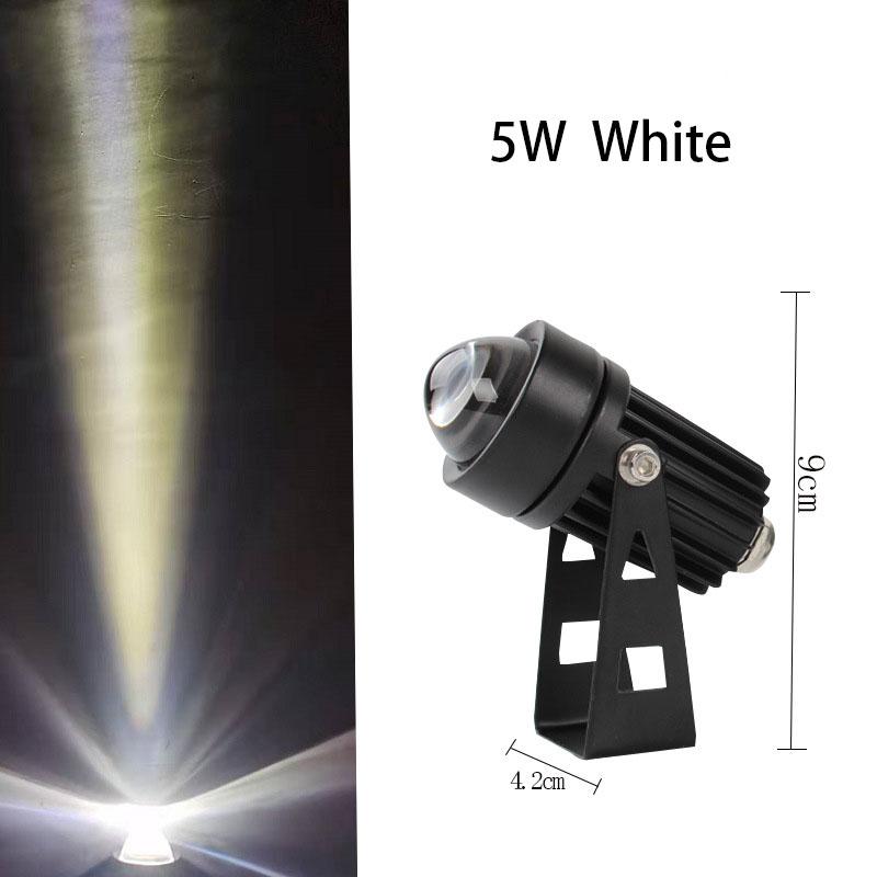 5W 10W Outdoor Wall Lamp RGB Floodlight LED Waterproof Spotlight with Narrow Beam Angle Light Landscape Lights for Street Garden