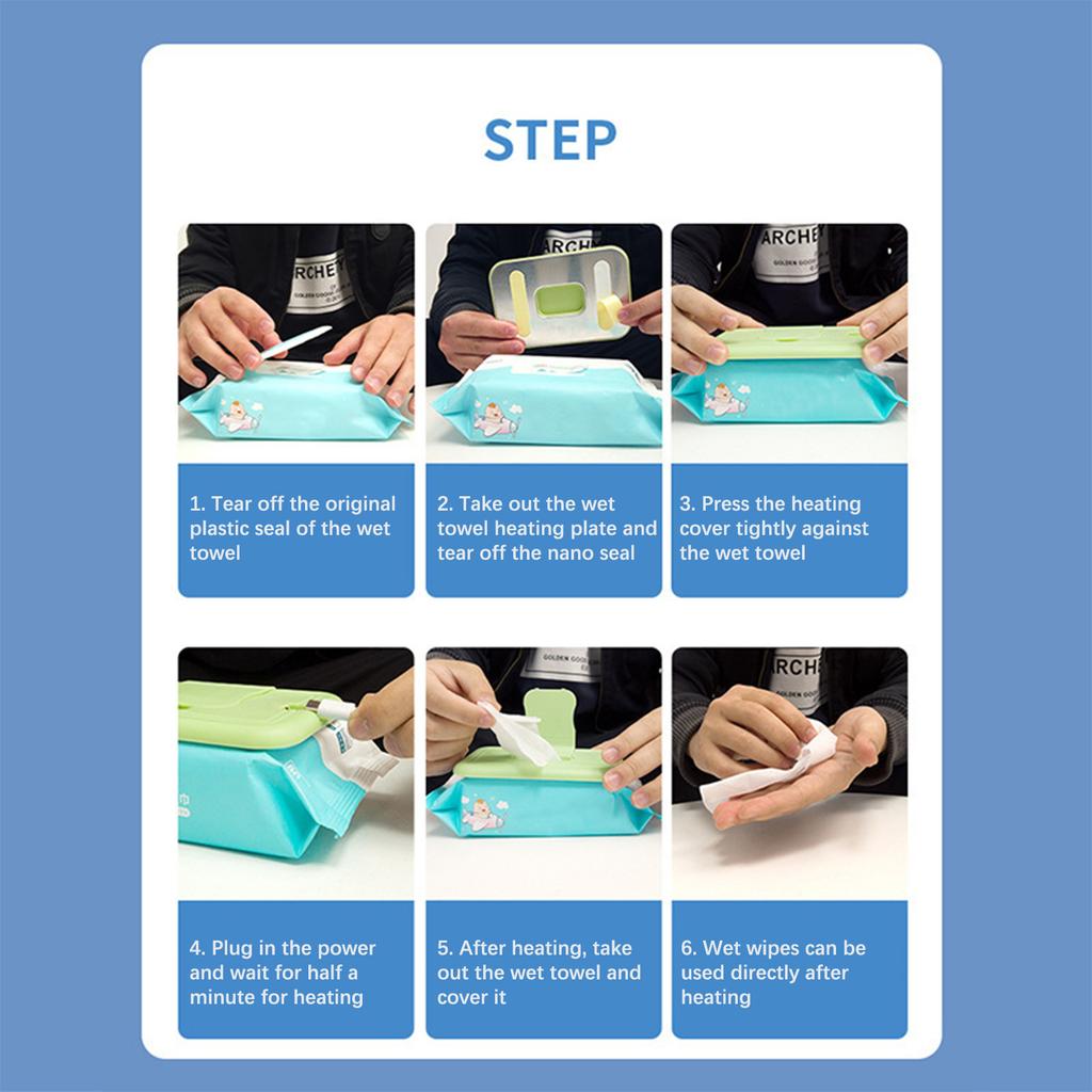 Baby Wipe Warmer Portable Wipes Heater with USB Interface for Home