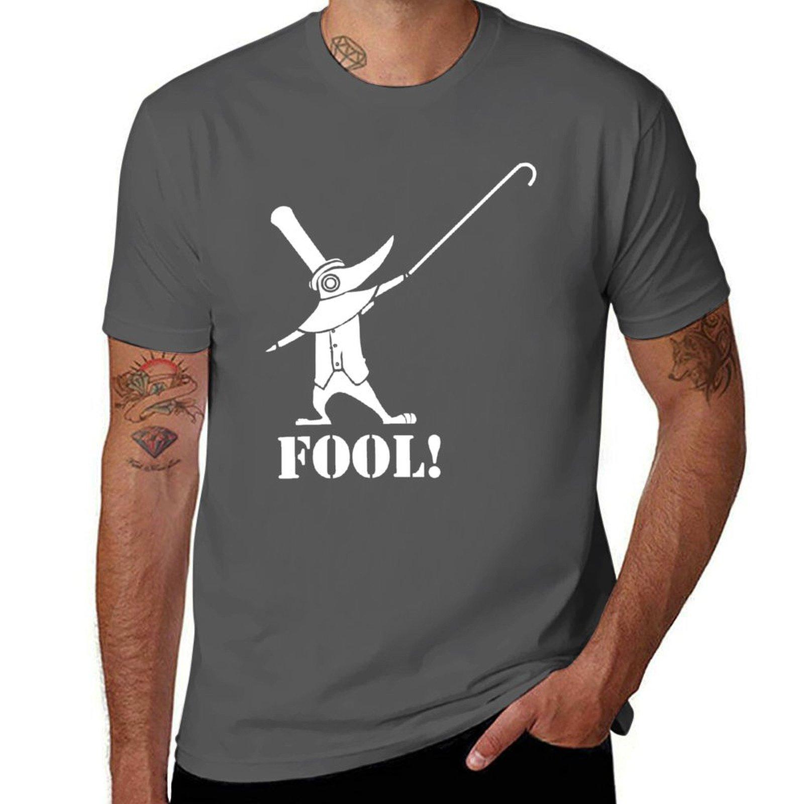 

T-Shirt man casual t cotton FOOL! t man shirt shirt 4XL