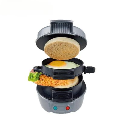 Household 3-In-1 Small Breakfast Machine Frying Eggs Baking Bread DIY Burger Maker 220V/110V