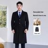 Tluoman Men's Business Long Wool Coat