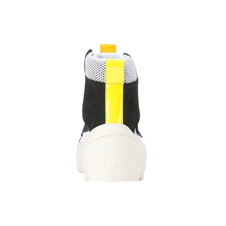 ONITSUKA TIGER Chunky Runner Mt Leather Wrap Warm High-Top Sneakers Unisex Sneakers Black Yellow 1183A420-001