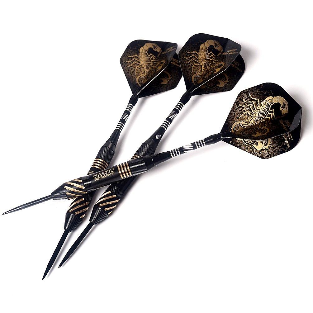 BLACK SCORPION CUESOUL 22g Steel Tip Dart Set with Dart Case (HX-SL-F3104)