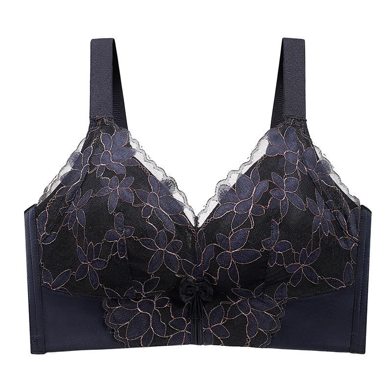 

Traceless underwear, women s ultra-thin bra, gather and close the secondary breasts to prevent sagging, thin large size full cup. 46/105D чорний