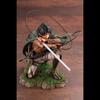 Kotobukiya Attack On Titan Levi Ackerman Anime Figure Battle Damaged Bloody Battle Kneeling Pose Collectible Statue Anime Figure