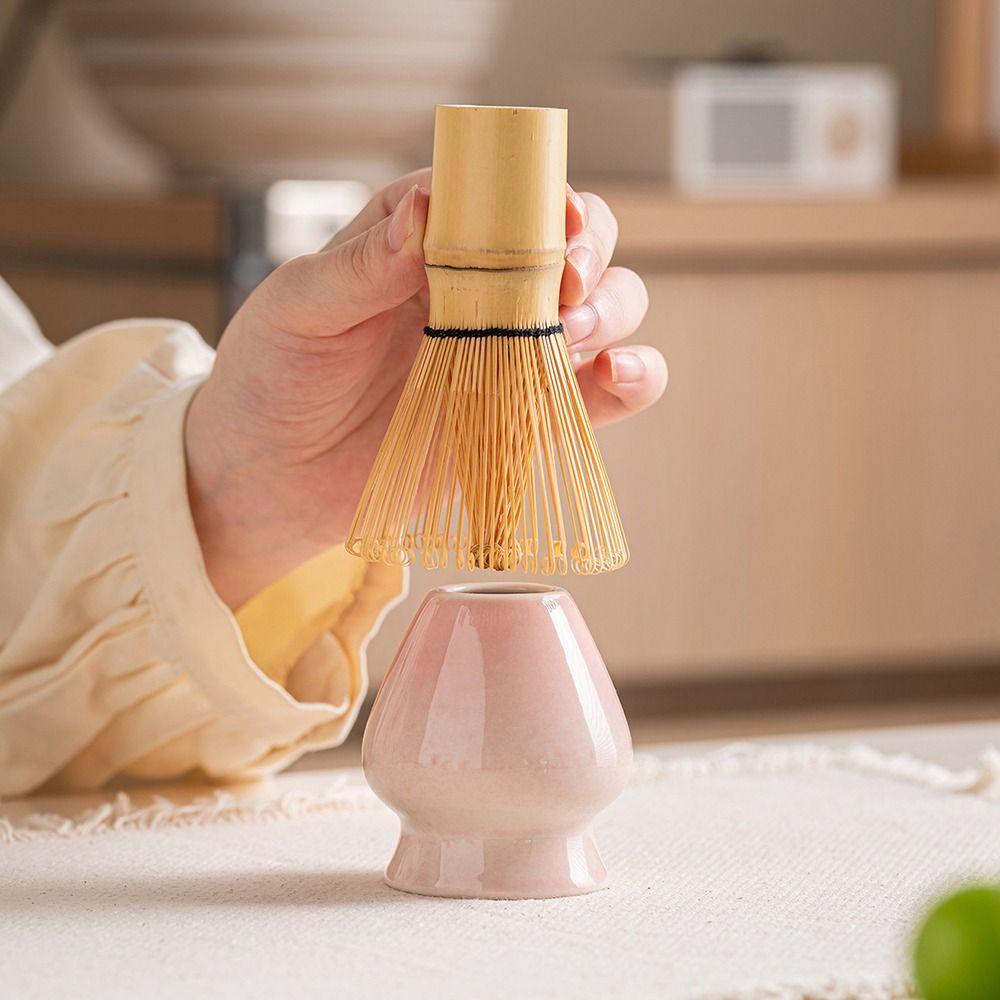 Japanese Style Ceramic Matcha Tool Flower Shaped Matcha Making Kit Matcha Tea Set Matcha Lovers