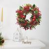 Christmas Wreath & Wall/Fridge Sticker Set: Pine, Cypress, Acacia Bean Design for Home Decor