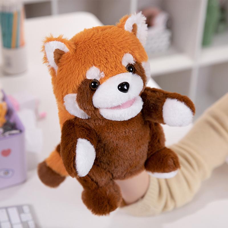 Animal Panda Rabbit Hand Puppet Plush Toy Mouth Active Ventriloquism Parent-child Interaction Storytelling Doll