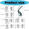 Heavy Duty Iron Eyelet Grommet Press Manual Eyelet Press Machine For Leathercraft Belt Wallet Clothing Sewing Project B03E