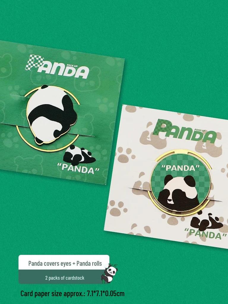 Sichuan Chengdu Giant Panda Metal Bookmark Gift Box - Cute Cartoon Chinese Style