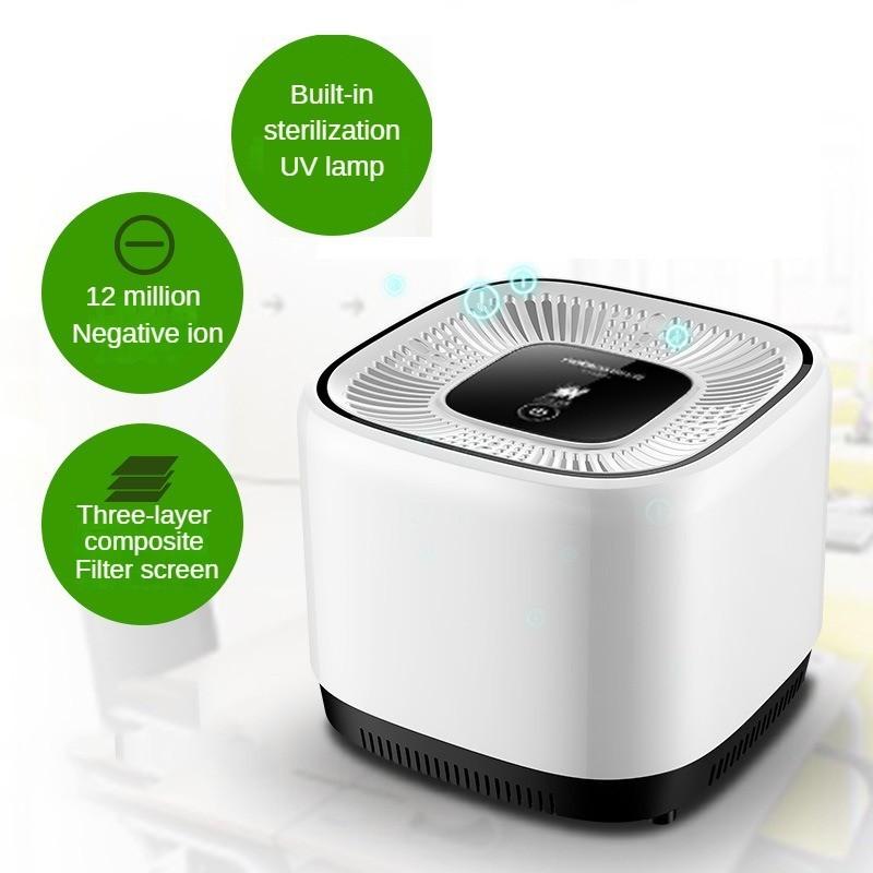 New Household Air Purifier Small Space Sterilization Formaldehyde Removal Device Desktop Microecological Air Purifier