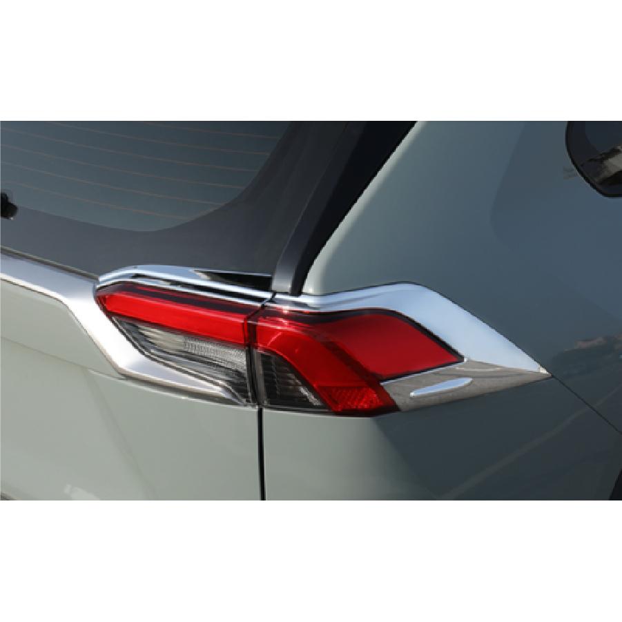 Car Chrome Rear Tail Lamp Light Cover Trim Accessories For Toyota RAV4 -