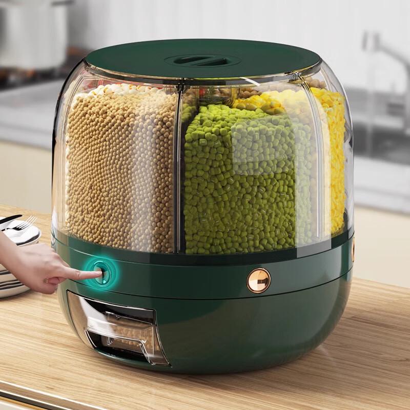 Rotating Multi-Compartment Grain Dispenser