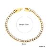 Fashion temperament zircon bracelet elegant light luxury versatile round colored diamond tennis bracelet jewelry women