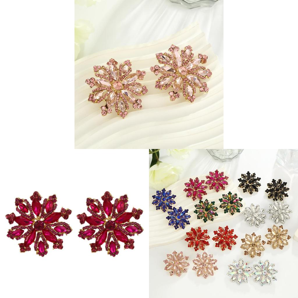 Floral Style Fashion Earrings With Electroplated Finish For Ladies Accessories