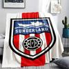 1PC Sunderland Association Football Club Patterned Flannel Blanket Suitable For All Seasons for Home Decor Warmth and Comfort Gifts Holiday Present