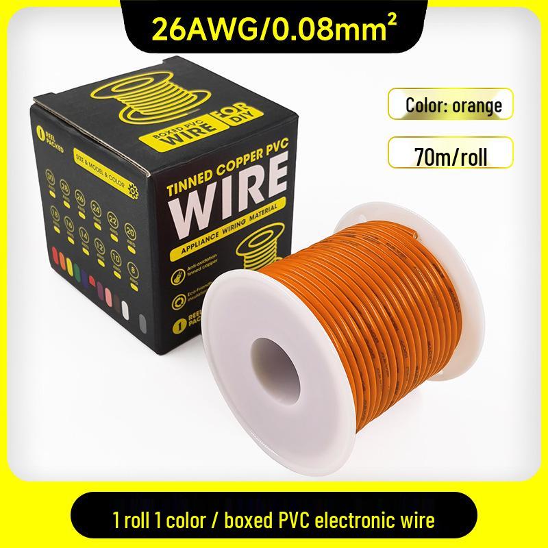 1007 PVC Electronic Wire 16AWG-30AWG Tinned Copper, Flying Lead Aviation Wire