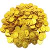 30PCS Moedas de Ouro de Pirata Moedas de Prata Moedas de Cobre Moedas de Plástico Tesouros de Brinquedo Dinheiro em Massa Jogo Festa de Halloween Infantil