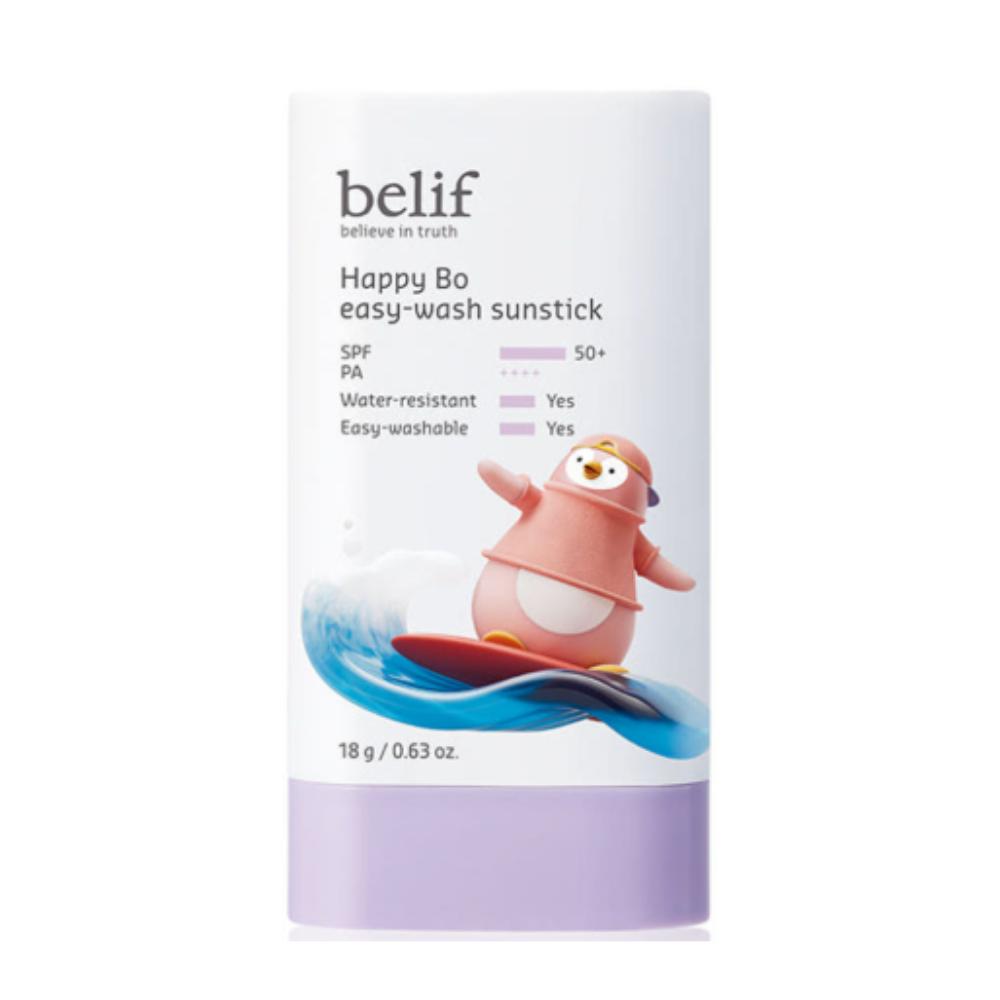 BELIF Happy Bo Easy-Wash Sun Stick 18g SPF50+ PA++++ Mild UV Protection for Sensitive Skin & Kids