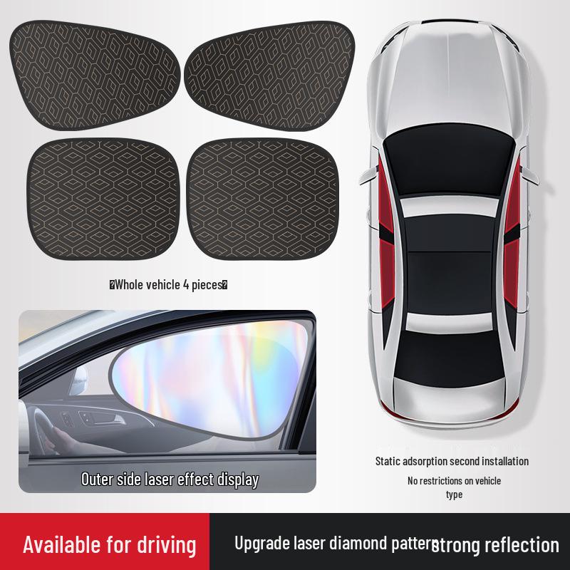 Static Cling Car Sunshade: Heat Insulation & Privacy for Side Windows