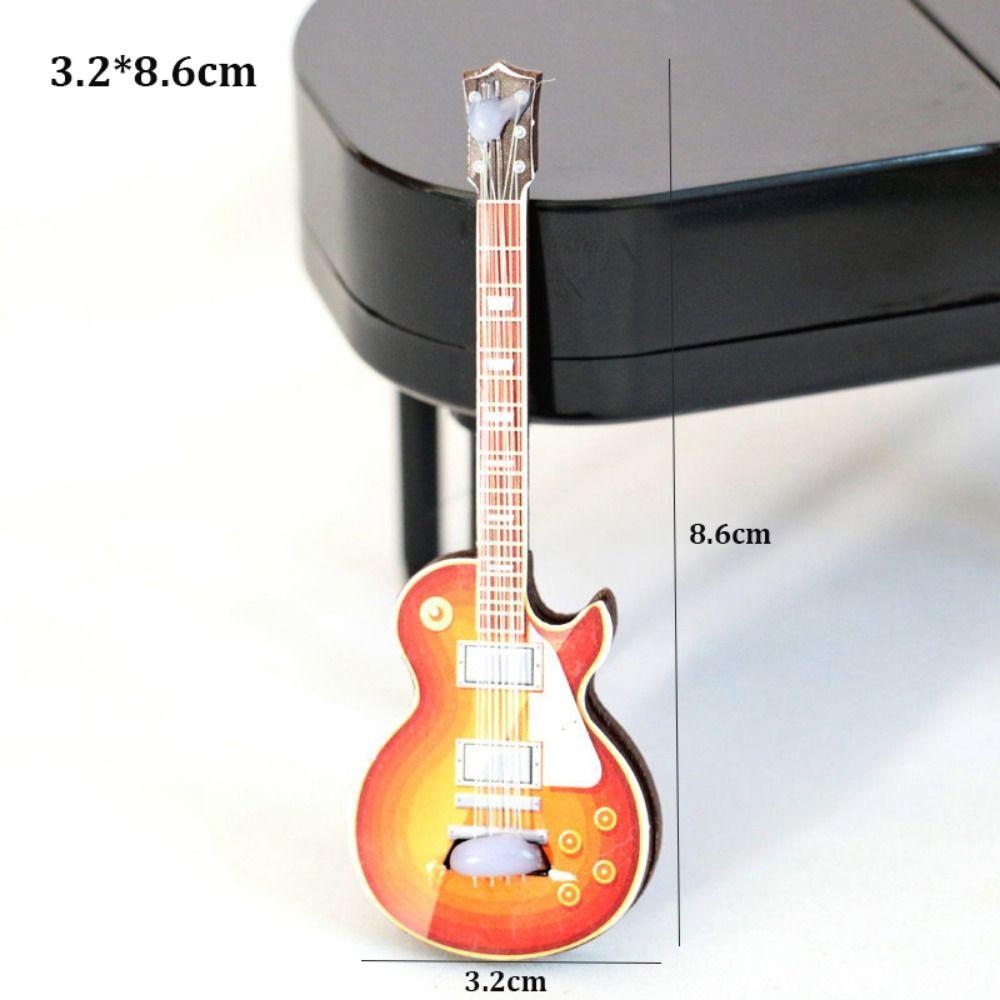 Mini 1/12 Dollhouse Guitar Multistyles Doll Accessories Toys New Miniature Decorative Props