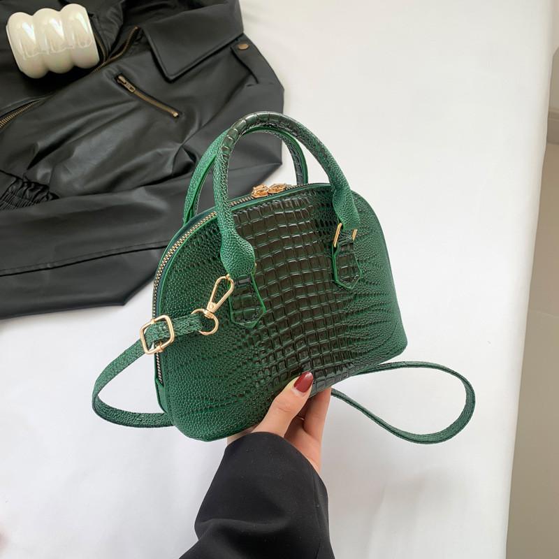 Trendy Street Style Pu Crossbody Bag For Women 2024 Vintage Shell Purse